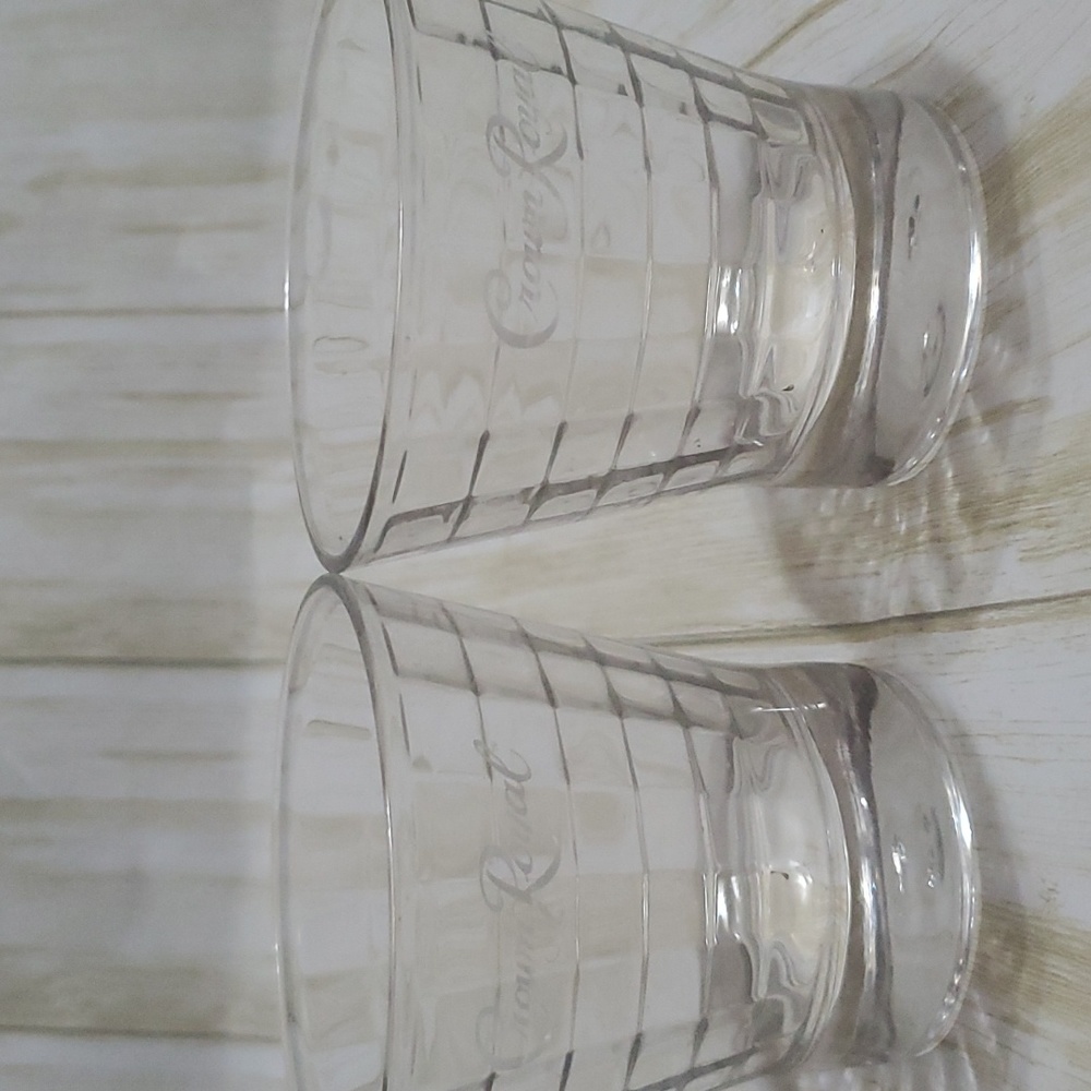 Vintage crown royal whiskey dronking glasses